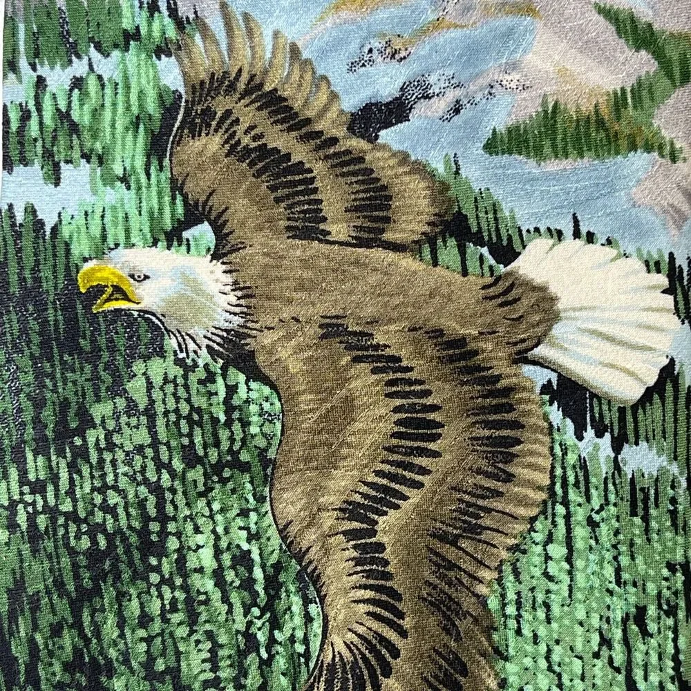 Free Man Apparel Boutique Tie 100% Silk Designer Mens Necktie Eagles in Flight